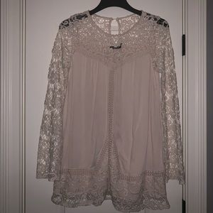 Cream Lace Blu Pepper Dress